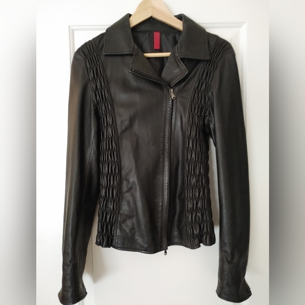 🌹Vera Pelle Black Leather Jacket!🌹